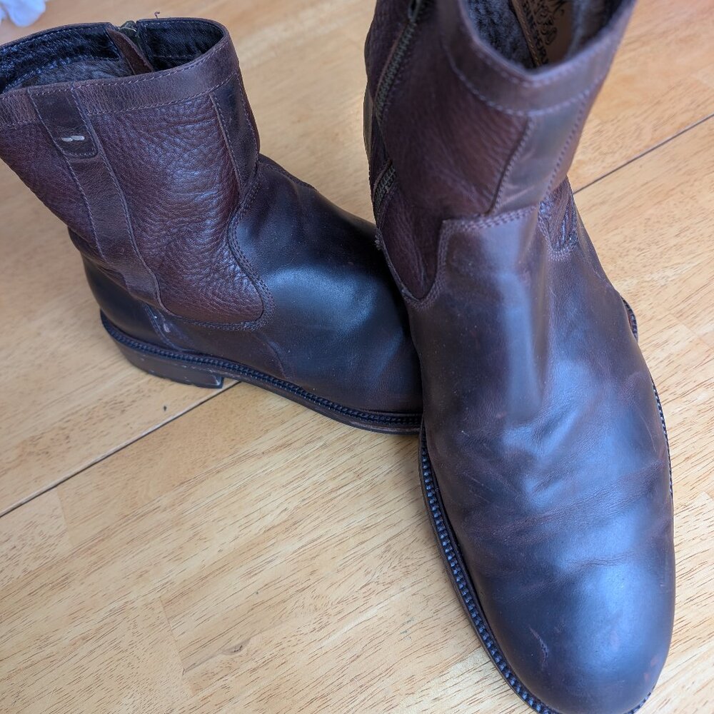 Johnston & Murphy Mens Fleece Lined Chelsea Boot 11